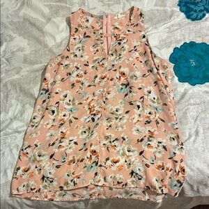 Pleione Peach Floral Top